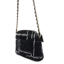 Load image into Gallery viewer, CHANEL PochetteChainShoulder Black Tweed