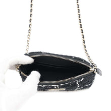 Load image into Gallery viewer, CHANEL PochetteChainShoulder Black Tweed