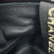 Load image into Gallery viewer, CHANEL CCCC Logo lace-up boots BlackG33169 Leather Enamel Size 37 1/2C