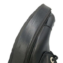 Load image into Gallery viewer, CHANEL CCCC Logo lace-up boots BlackG33169 Leather Enamel Size 37 1/2C