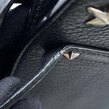 将图像加载到图库查看器中,JIMMY CHOO Pegasi Star Studded 2way Handbag Black Leather