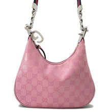 将图像加载到图库查看器中,GUCCI Attaché Shoulder Bag Pink699409 PVC Canvas