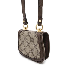 将图像加载到图库查看器中,GUCCI GG Supreme Blondie Shoulder Card Case Wallet Beige/Brown698635 GG SupremeCanvas/Leather