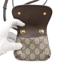 将图像加载到图库查看器中,GUCCI GG Supreme Blondie Shoulder Card Case Wallet Beige/Brown698635 GG SupremeCanvas/Leather