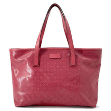 Load image into Gallery viewer, GUCCI GG Imprime Tote Bag Red211137 PVC Leather