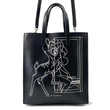 Load image into Gallery viewer, Givenchy 2wayShoulder Bag Bambi Black Leather