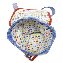 Load image into Gallery viewer, HERMES Horse Backpack Blue Canvas