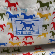 Load image into Gallery viewer, HERMES Horse Backpack Blue Canvas