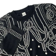 将图像加载到图库查看器中,HERMES Brid Dougala Dot Sweater Size 34 Black/White Cashmere63% Cotton35% Nylon2%