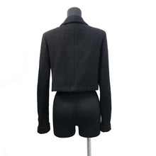 将图像加载到图库查看器中,CHANEL Tweed Short Jacket Size 36 BlackP71896 Cotton62% Nylon38%