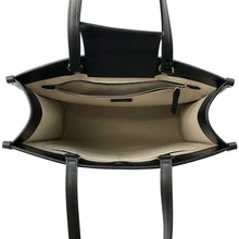 将图像加载到图库查看器中,JIMMY CHOO N/STote Bag BlackN/S TOTE/M ANR Leather Size Medium