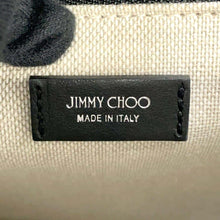 将图像加载到图库查看器中,JIMMY CHOO N/STote Bag BlackN/S TOTE/M ANR Leather Size Medium
