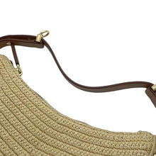 Load image into Gallery viewer, PRADA Arke Crochet Shoulder Natural/Brown1BC194 Viscose Leather