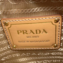 Load image into Gallery viewer, PRADA Arke Crochet Shoulder Natural/Brown1BC194 Viscose Leather