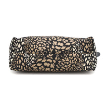 Load image into Gallery viewer, Ferragamo Gancini Tote Bag Black/Beige/Brown Nylon Canvas Leather