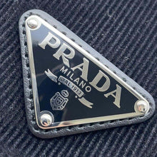 将图像加载到图库查看器中,PRADA Corduroy cap Size M Black2HC274 Cotton100%