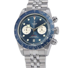 将图像加载到图库查看器中,TUDOR Black Bay Chrono W41mm Stainless Steel Blue DialM79360B-0002