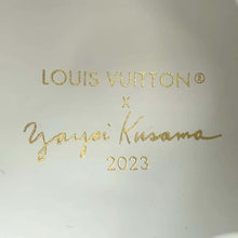 Load image into Gallery viewer, LOUIS VUITTON ★Yayoi Kusama Collaboration Time Out Sneakers White/Black1AB9V5 Leather Size 35 1/2
