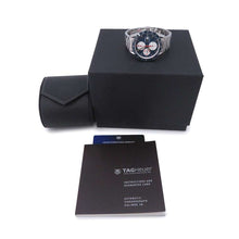 将图像加载到图库查看器中,TAG HEUER Carrera W41mm Stainless Steel Blue/White DialCV201AR.BA0715