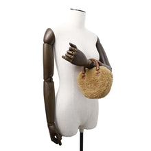 将图像加载到图库查看器中,CELINE Heart 2WAY Shoulder Bag Brown Boa Leather Size Medium