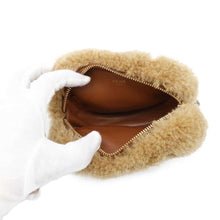 将图像加载到图库查看器中,CELINE Heart 2WAY Shoulder Bag Brown Boa Leather Size Medium