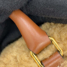 将图像加载到图库查看器中,CELINE Heart 2WAY Shoulder Bag Brown Boa Leather Size Medium