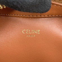 将图像加载到图库查看器中,CELINE Heart 2WAY Shoulder Bag Brown Boa Leather Size Medium