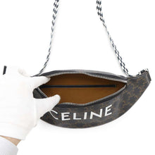 Load image into Gallery viewer, CELINE Triomphe Logo Crossbody Bag Brown195972 PVC Leather