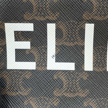 Load image into Gallery viewer, CELINE Triomphe Logo Crossbody Bag Brown195972 PVC Leather