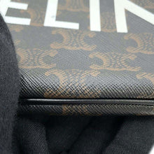 Load image into Gallery viewer, CELINE Triomphe Logo Crossbody Bag Brown195972 PVC Leather