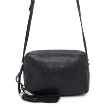 将图像加载到图库查看器中,SAINT LAURENT PARIS Lu Camera Bag Tassel Shoulder Bag Black470299 Leather