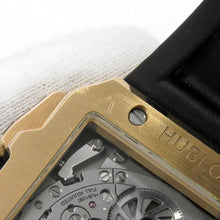 Load image into Gallery viewer, HUBLOT Square Bang Unico King Gold W42mm K18KG Rubber skeleton Dial821.OX.0180.RX