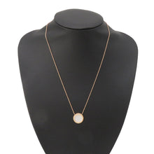 将图像加载到图库查看器中,TIFFANY&Co. Diamond Mother of Pearl Circle Pendant64026801 18K Pink Gold