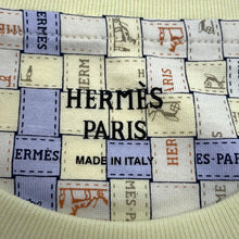 Load image into Gallery viewer, HERMES Cut and sewn Bolduk Check Size 34 Jaune Milton/Multicolor Cotton100%