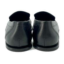 Load image into Gallery viewer, CHANEL CC logo loafers BlackG45173 Leather Size 37C
