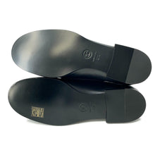 Load image into Gallery viewer, CHANEL CC logo loafers BlackG45173 Leather Size 37C