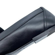 Load image into Gallery viewer, CHANEL CC logo loafers BlackG45173 Leather Size 37C