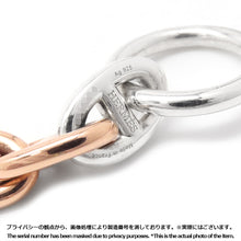 将图像加载到图库查看器中,HERMES ★Chaine d'Ancre Double Tour Bracelet 37 links Size PM SV925 K18PG