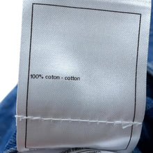 Load image into Gallery viewer, CHANEL CC Logo Camellia Skirt Size 36 BlueP74484 Cotton100%