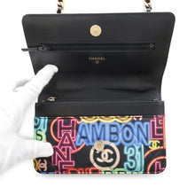 将图像加载到图库查看器中,CHANEL CHANEL19 Chain Wallet Neon MulticolorAP0957 Printed Fabric/Leather