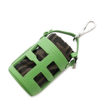 Load image into Gallery viewer, FENDI Zucca Pattern Bucket Motif Bag Charm Green7AS158 Canvas Leather