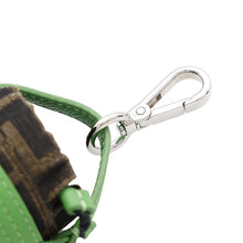 将图像加载到图库查看器中,FENDI Zucca Pattern Bucket Motif Bag Charm Green7AS158 Canvas Leather