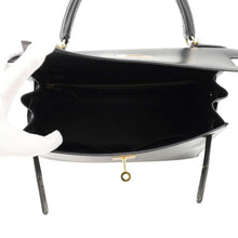 Load image into Gallery viewer, HERMES Kelly Black Box Calf Leather Size 28