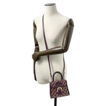 将图像加载到图库查看器中,Delvaux Brillant Queen of Desire Purple Leather Size micro