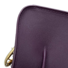 将图像加载到图库查看器中,Delvaux Brillant Queen of Desire Purple Leather Size micro