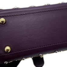将图像加载到图库查看器中,Delvaux Brillant Queen of Desire Purple Leather Size micro