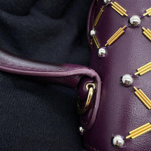 将图像加载到图库查看器中,Delvaux Brillant Queen of Desire Purple Leather Size micro