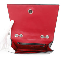 将图像加载到图库查看器中,MCM ★Studded Chain Shoulder Bag Black/Red Leather