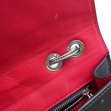将图像加载到图库查看器中,MCM Studded Chain Shoulder Bag Black/Red Leather