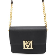 将图像加载到图库查看器中,MCM Logo Shoulder Bag Brown/Black Leather